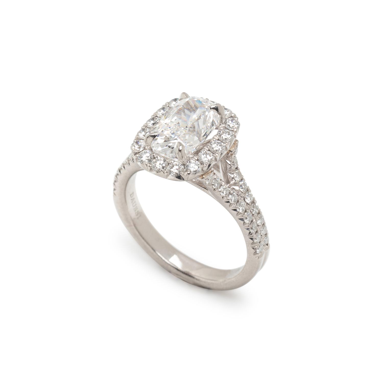 PLATINUM AND DIAMOND RING