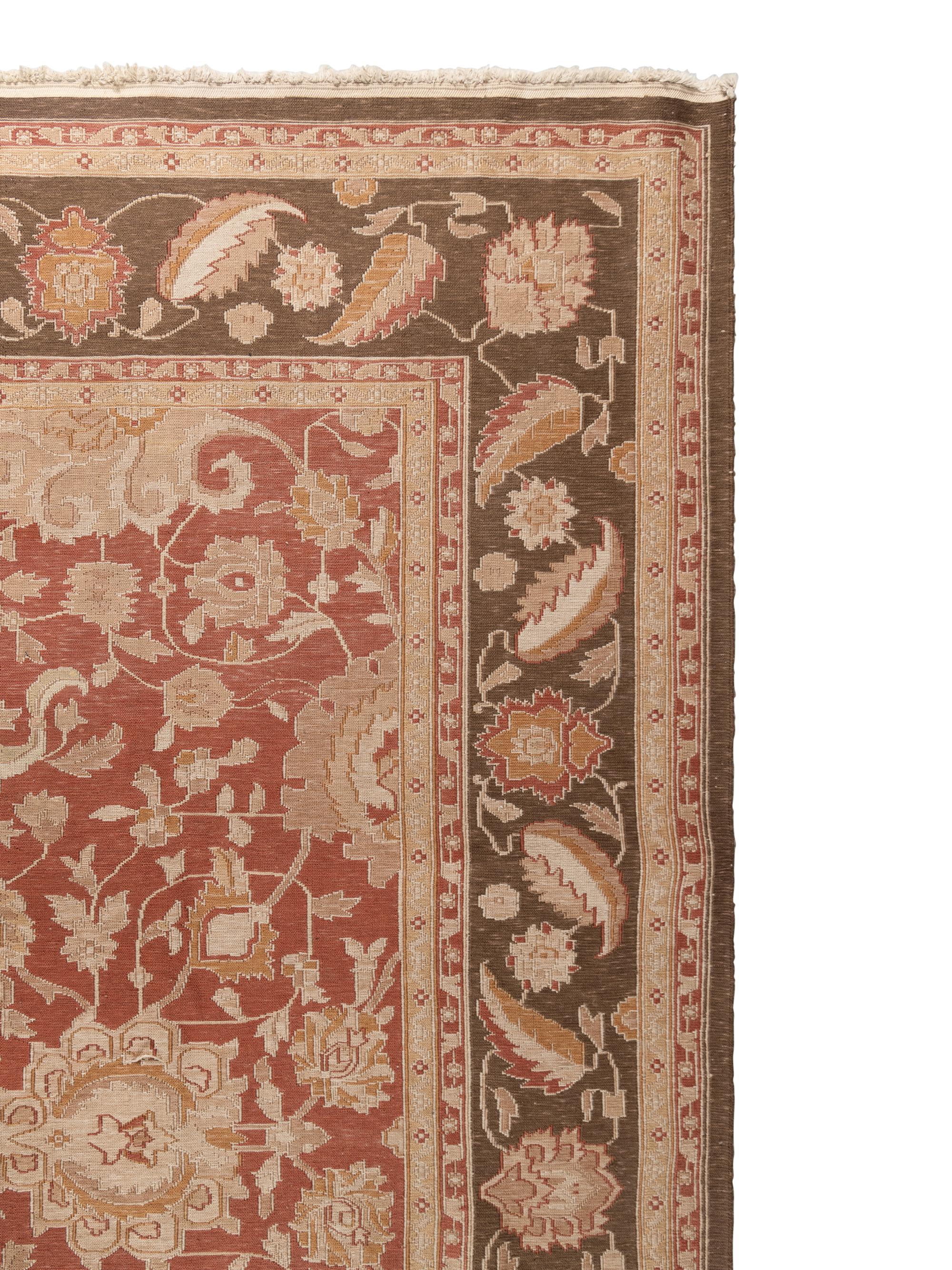 An Indo-Soumak Wool Rug
