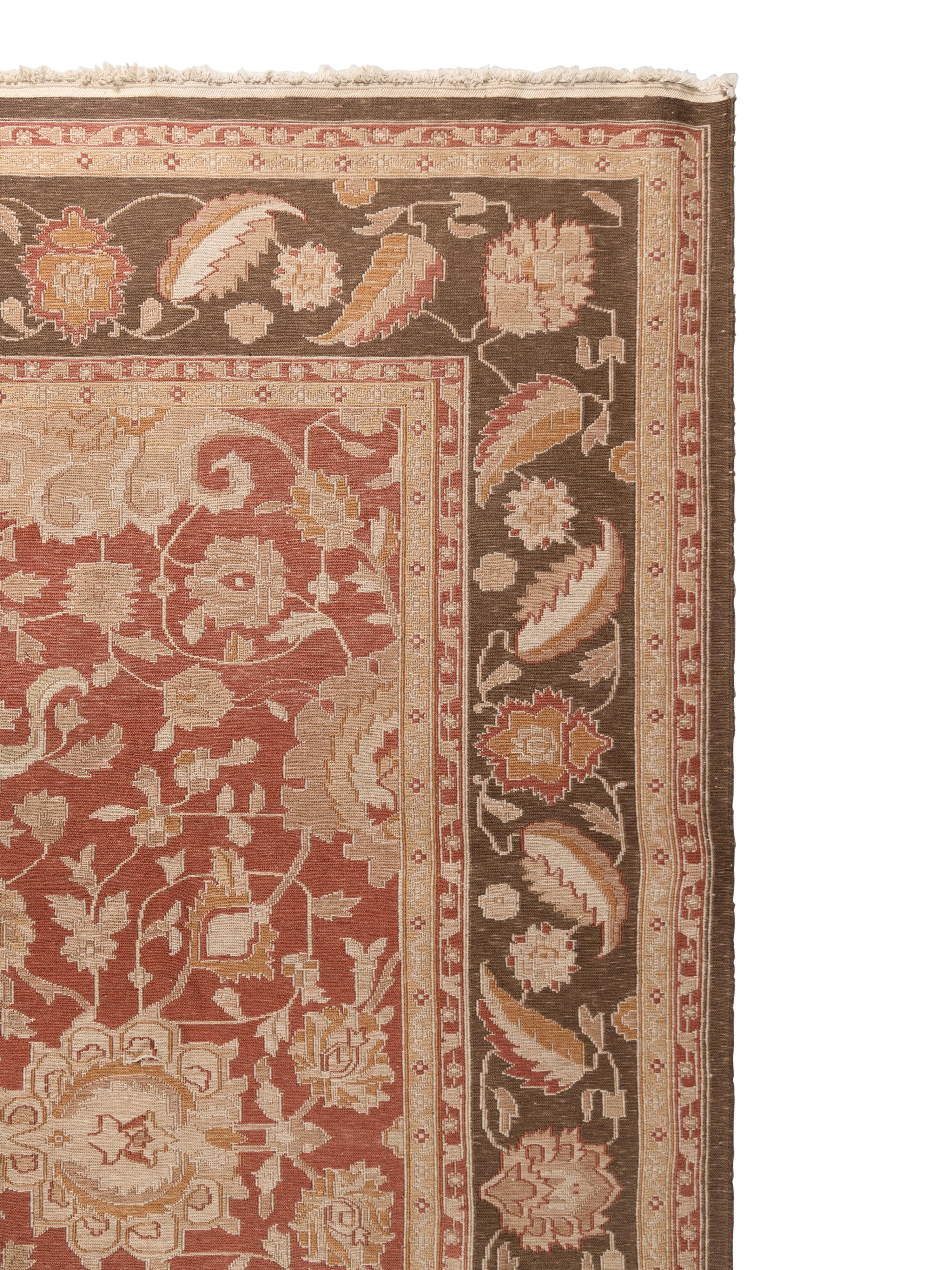 An Indo-Soumak Wool Rug