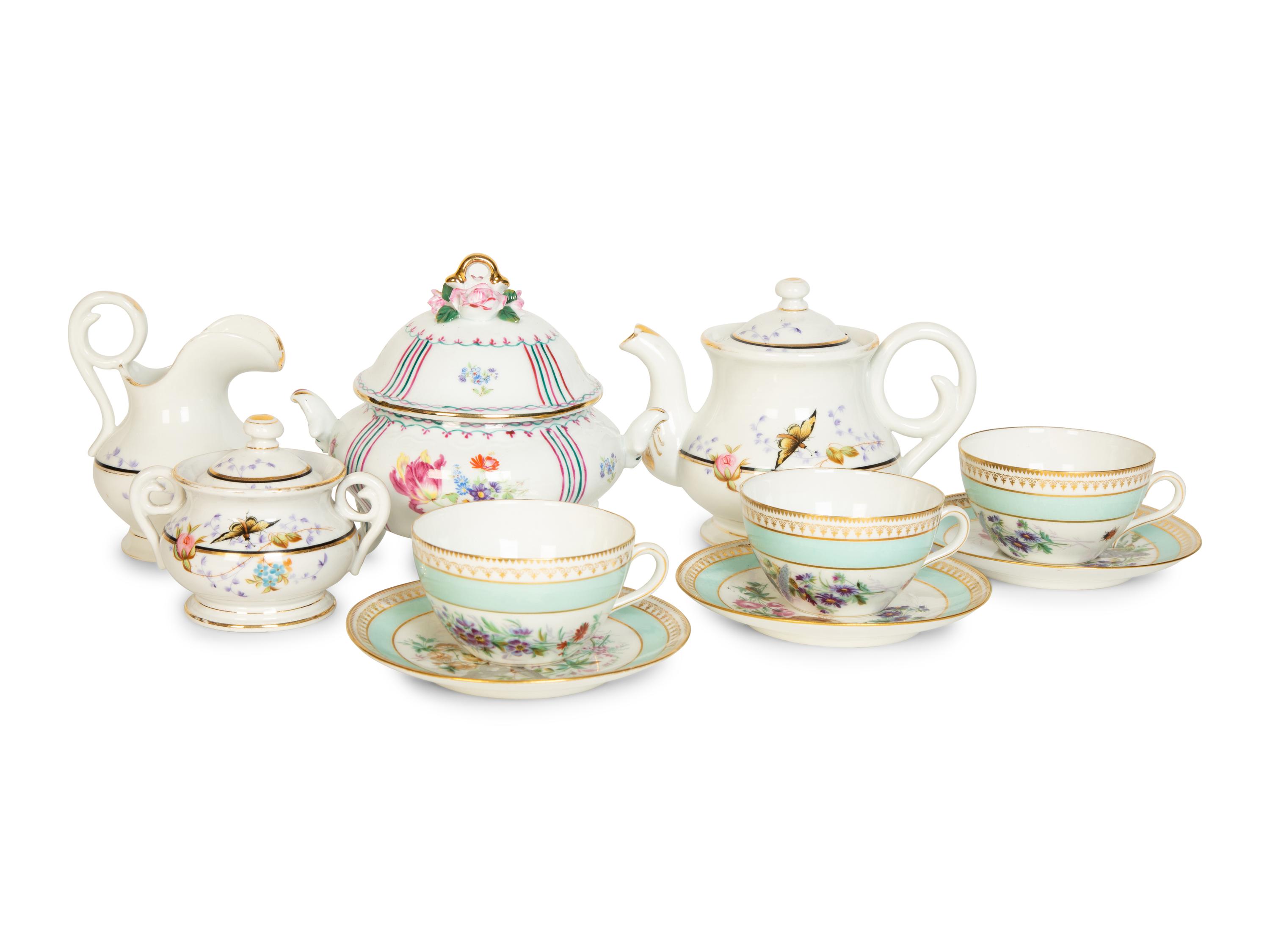 A Group of Royal Bavarian and Continental Porcelain Articles