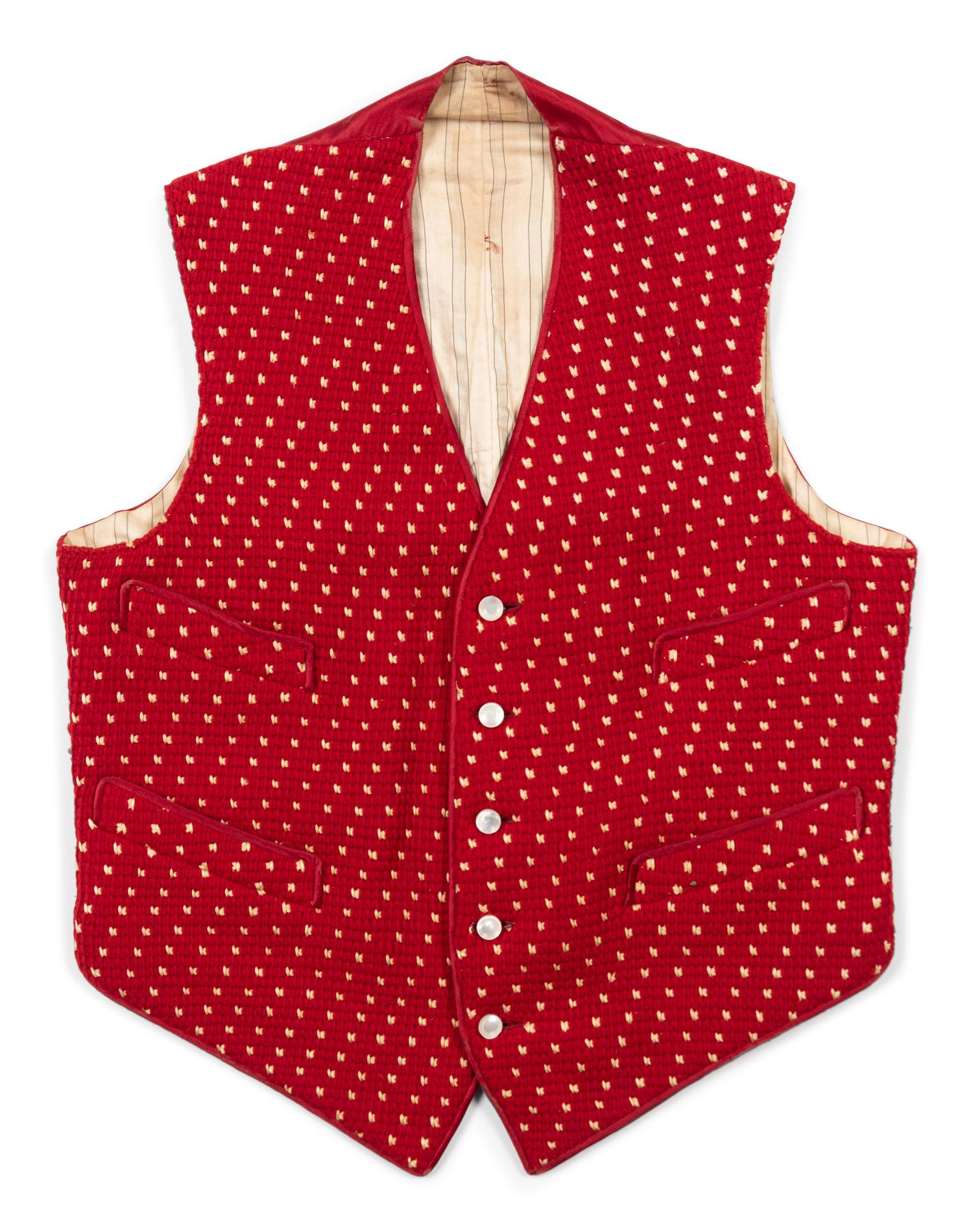 Three Men's 19th Century Waistcoats/Vests, 1850-70