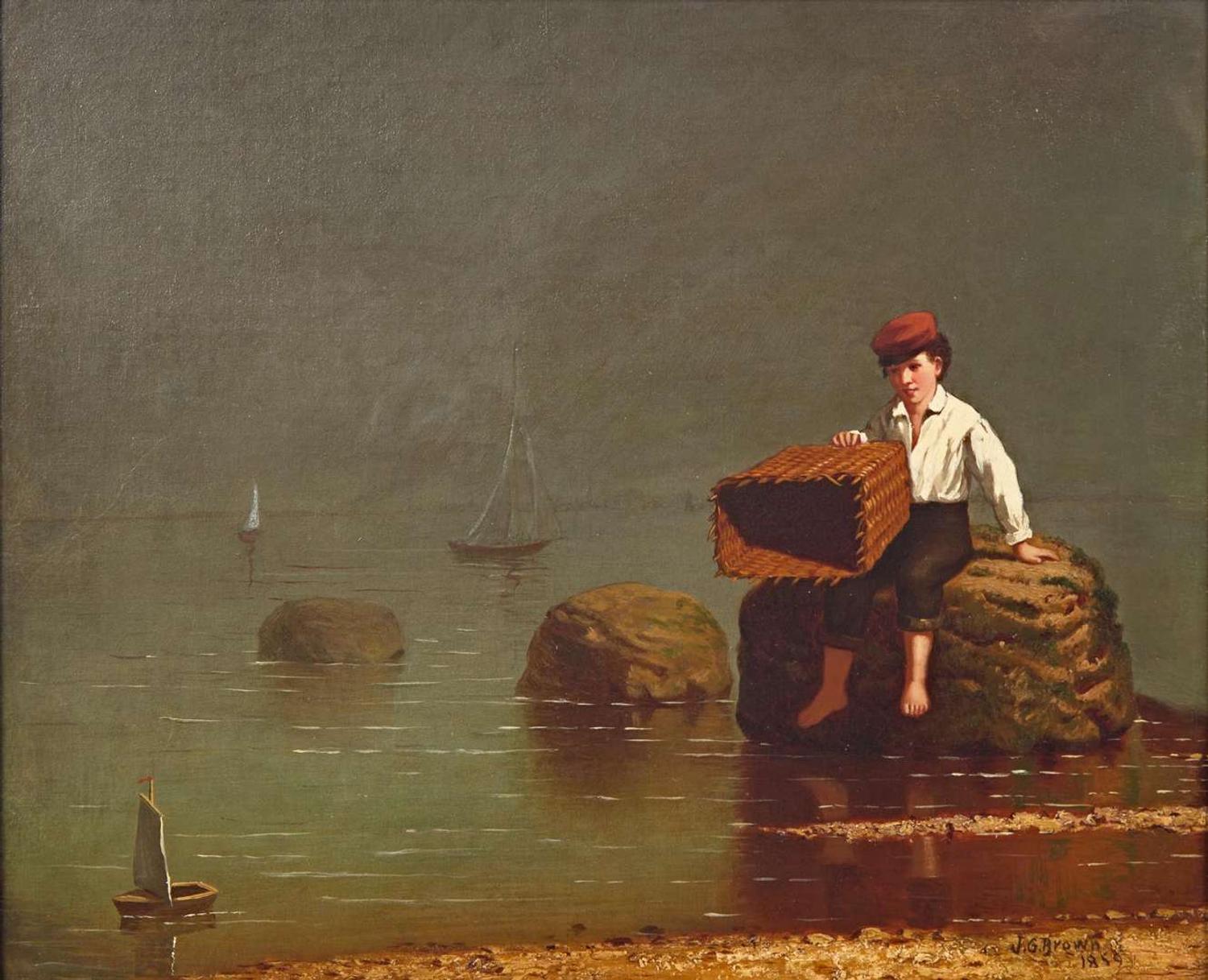 John George Brown (American, 1831-1913) - A Young Sailor