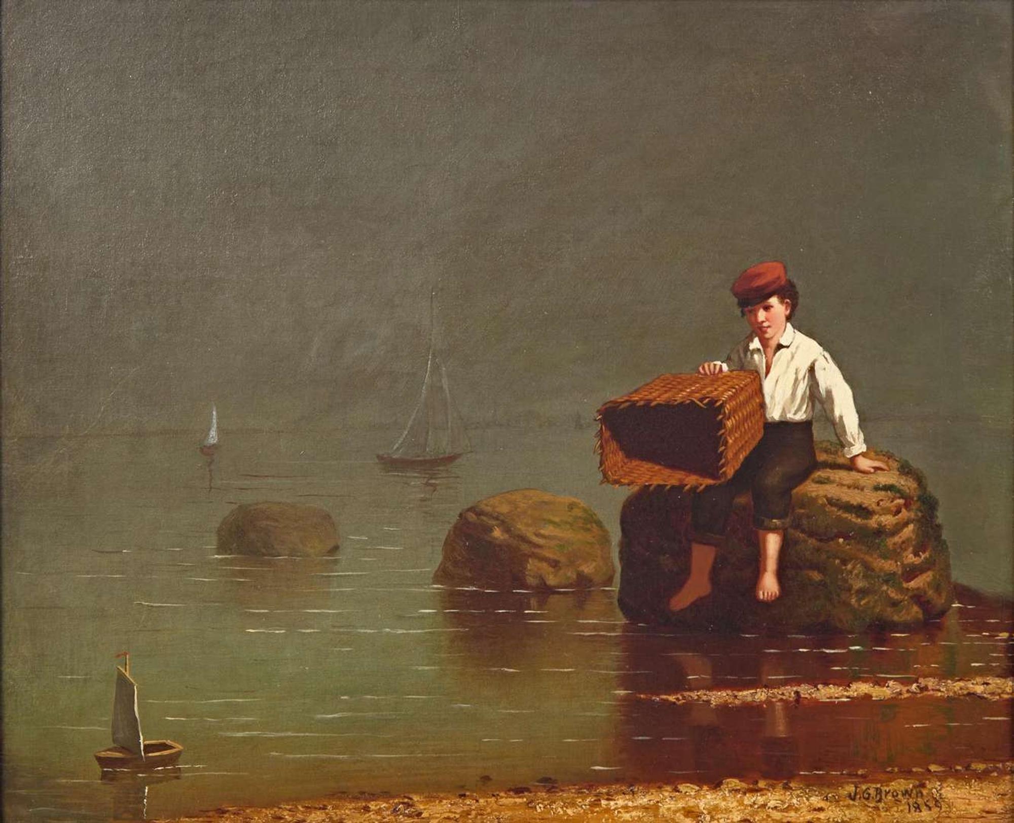 John George Brown (American, 1831-1913) - A Young Sailor