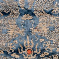 Three Chinese Silk Brocade Panels, 19th-20th Century 清晚期 織錦三幅