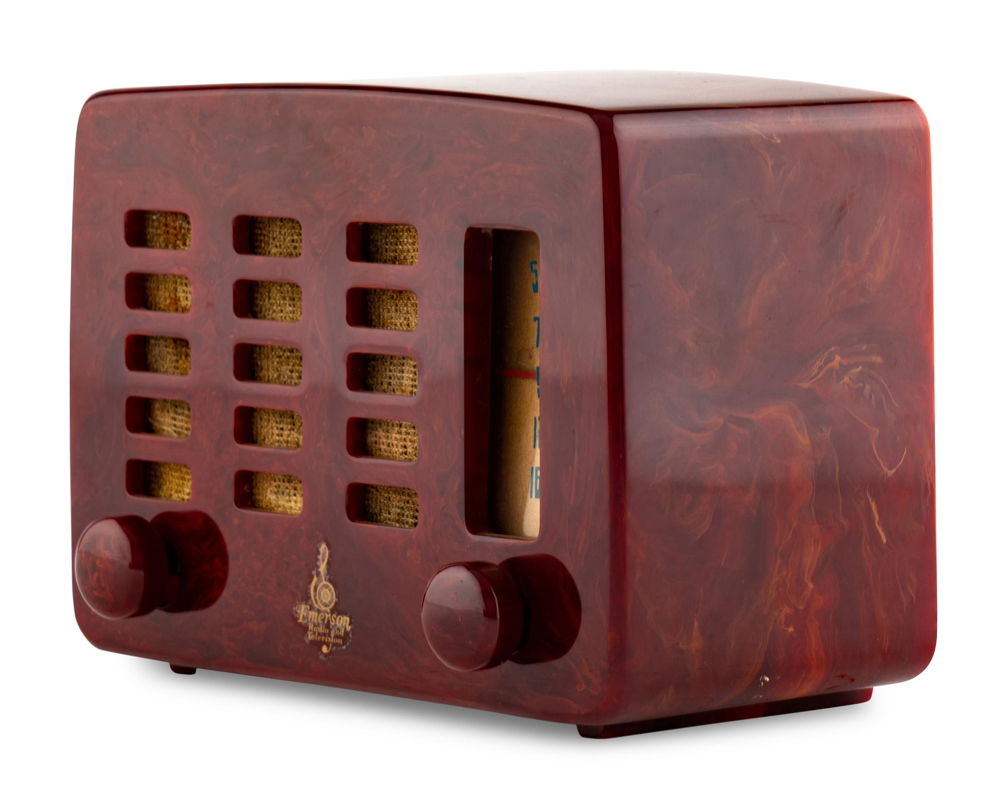 An Emerson 564 Slot Grille Radio