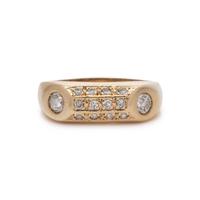 COLLECTION OF YELLOW GOLD AND DIAMOND RINGS
