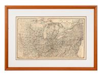 A Group of 13 maps of Chicago and Illinois, comprising:
