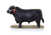 A Royal Worcester Porcelain Model of a Bull Width 10 inches. — MODELED BY DORIS LINDNER