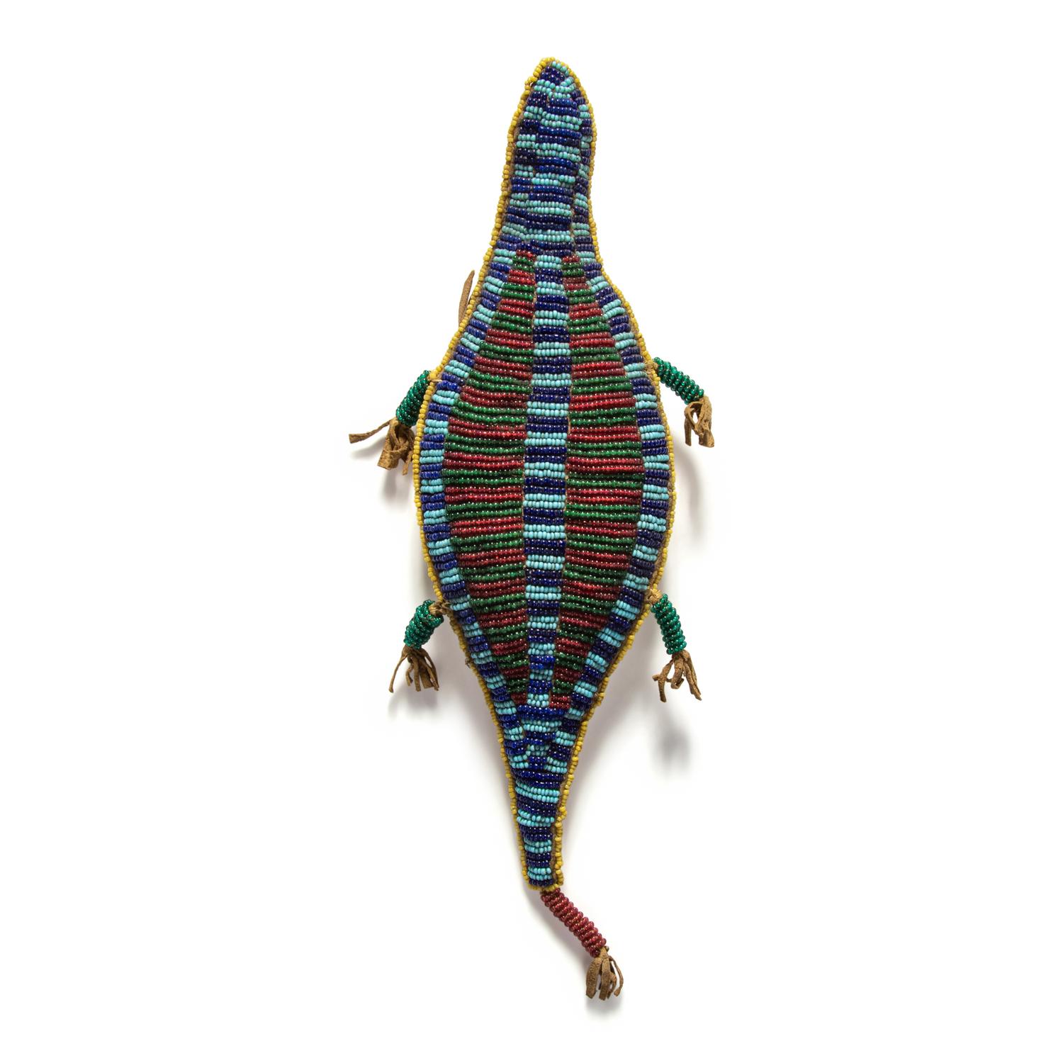Sioux Beaded Hide Umbilical Cord Fetish