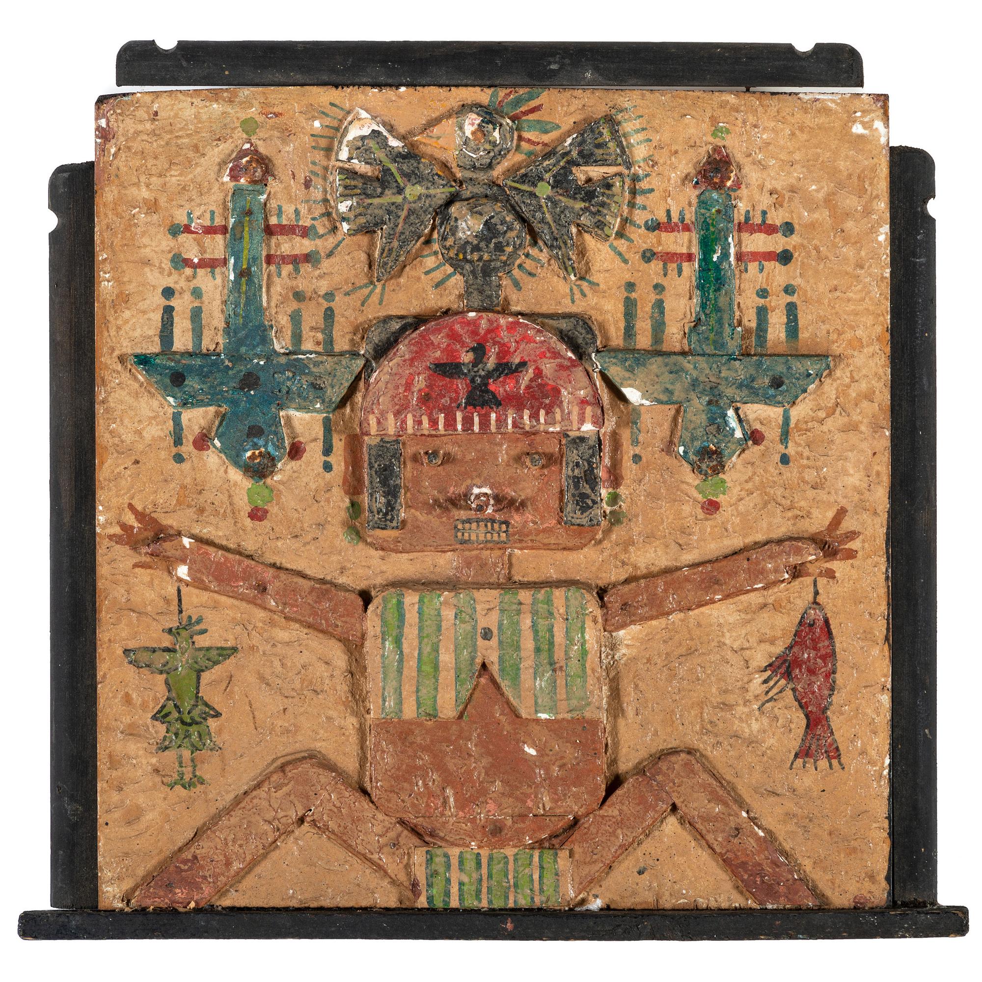 Central American Folk Art Wall Hangings, Pair