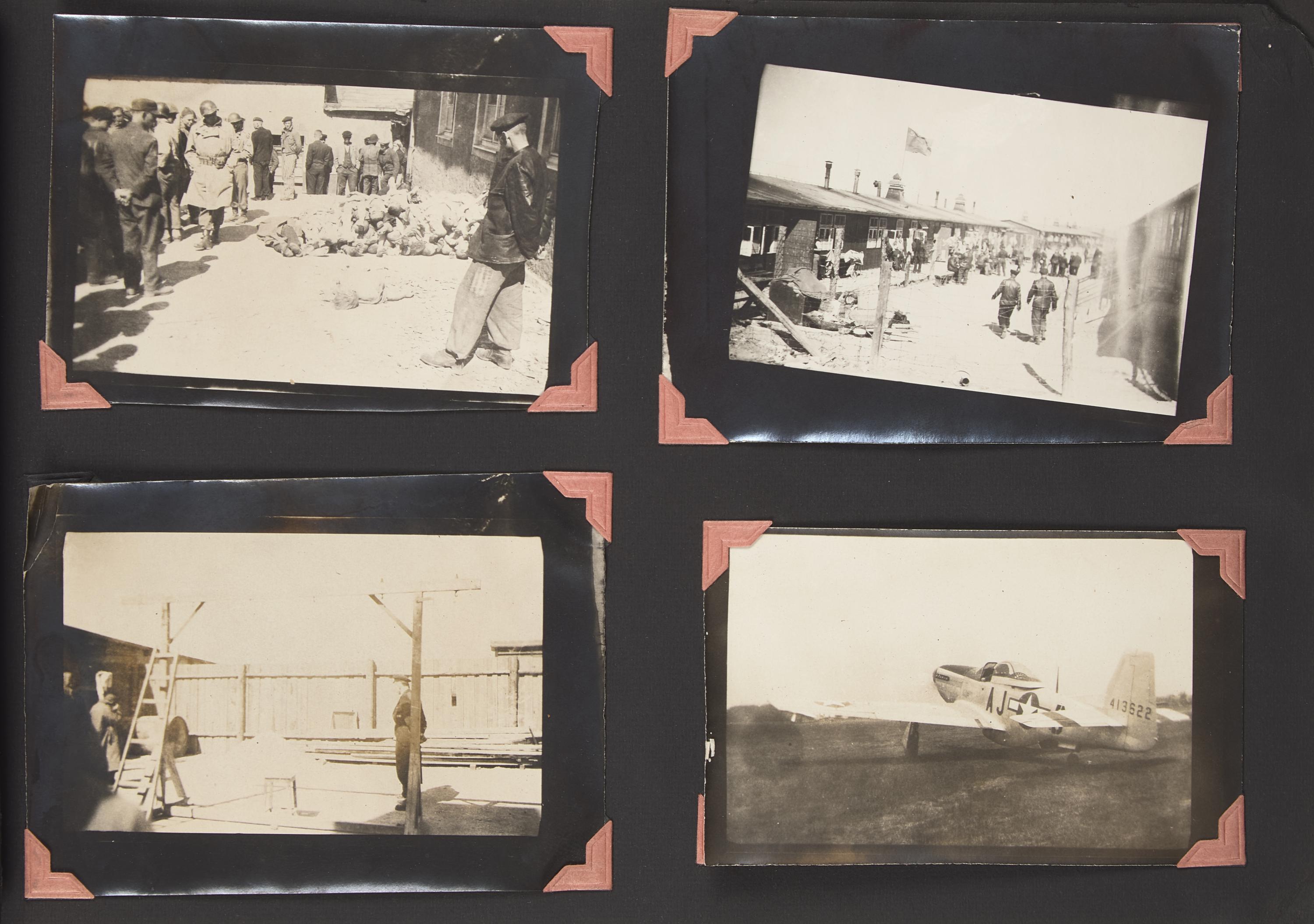 [World War II] United States Army Field Medic's Photo Album and Assorted Service Ephemera, Including Images of Liberated Buchenwald Concentration Camp, ca. 1940s