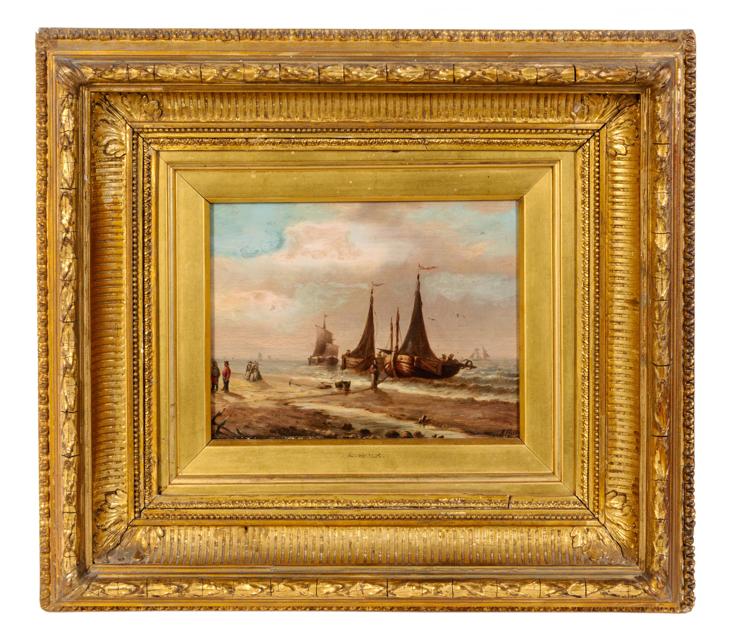 Abraham Hulk I, (Netherlands, 1813-1897), Coastal View