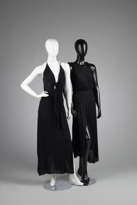 Three Stephen Burrows Pieces: Two Dresses and One Metal Mesh Top, 1970s