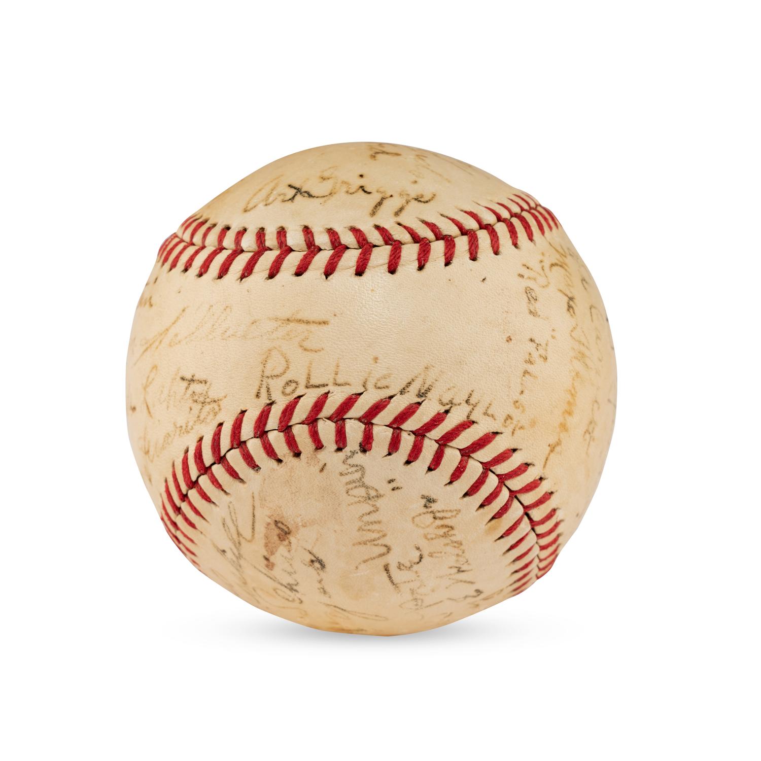A 1937 Tulsa Oilers Team Signed Autograph Baseball