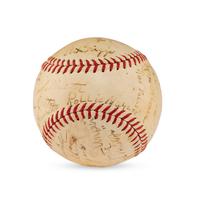 A 1937 Tulsa Oilers Team Signed Autograph Baseball