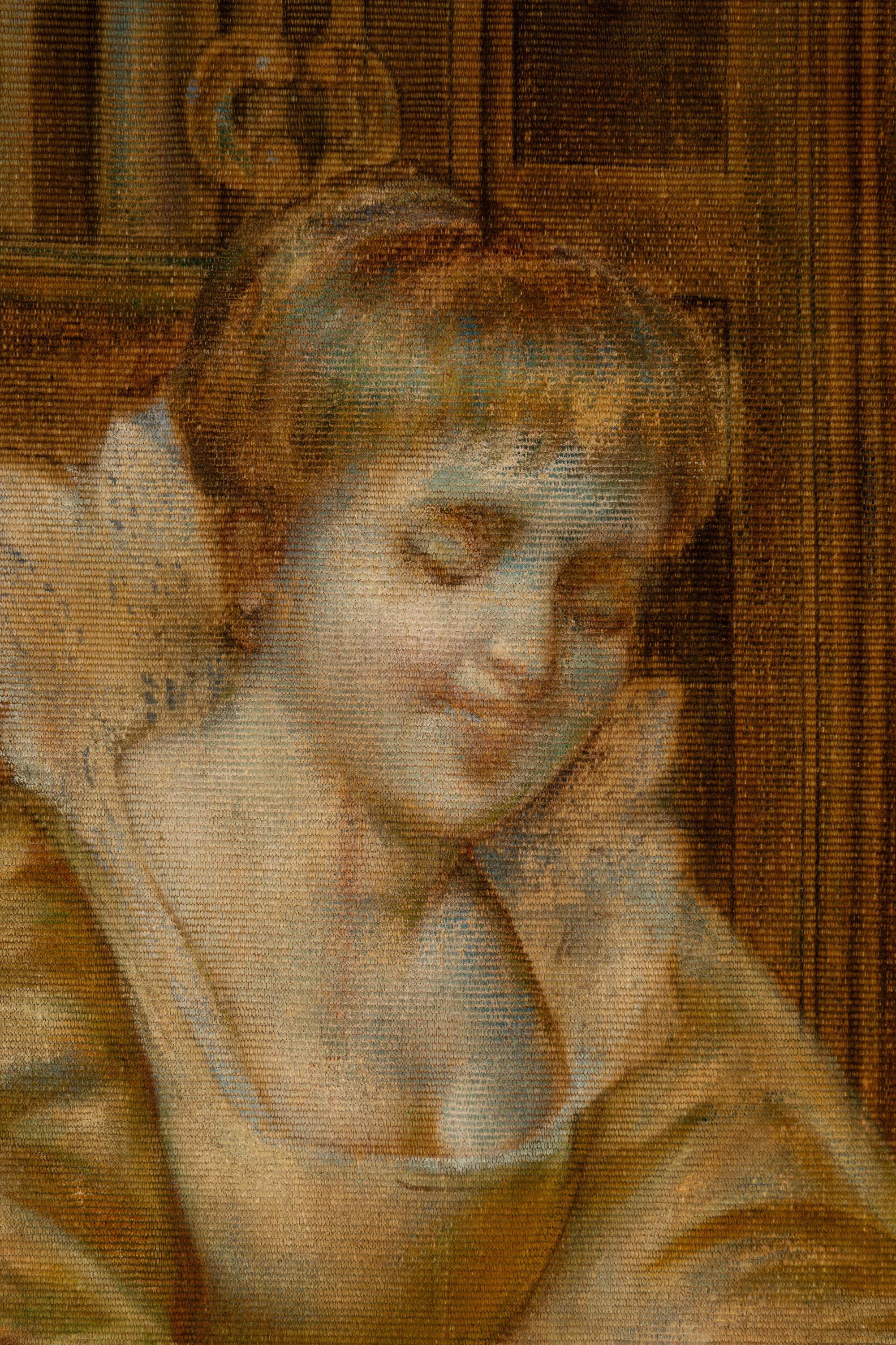 A Painted Tapestry Panel