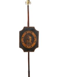 A Pair of English Painted Pole Screens — 19TH CENTURY