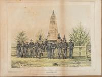 [CIVIL WAR]. A group of 3 lithographs featuring Civil War subject matter, incl. the Battle of Bull Run, soldiers standing before the monument memorializing those that fell at Bull Run, and a view of Libby Prison.