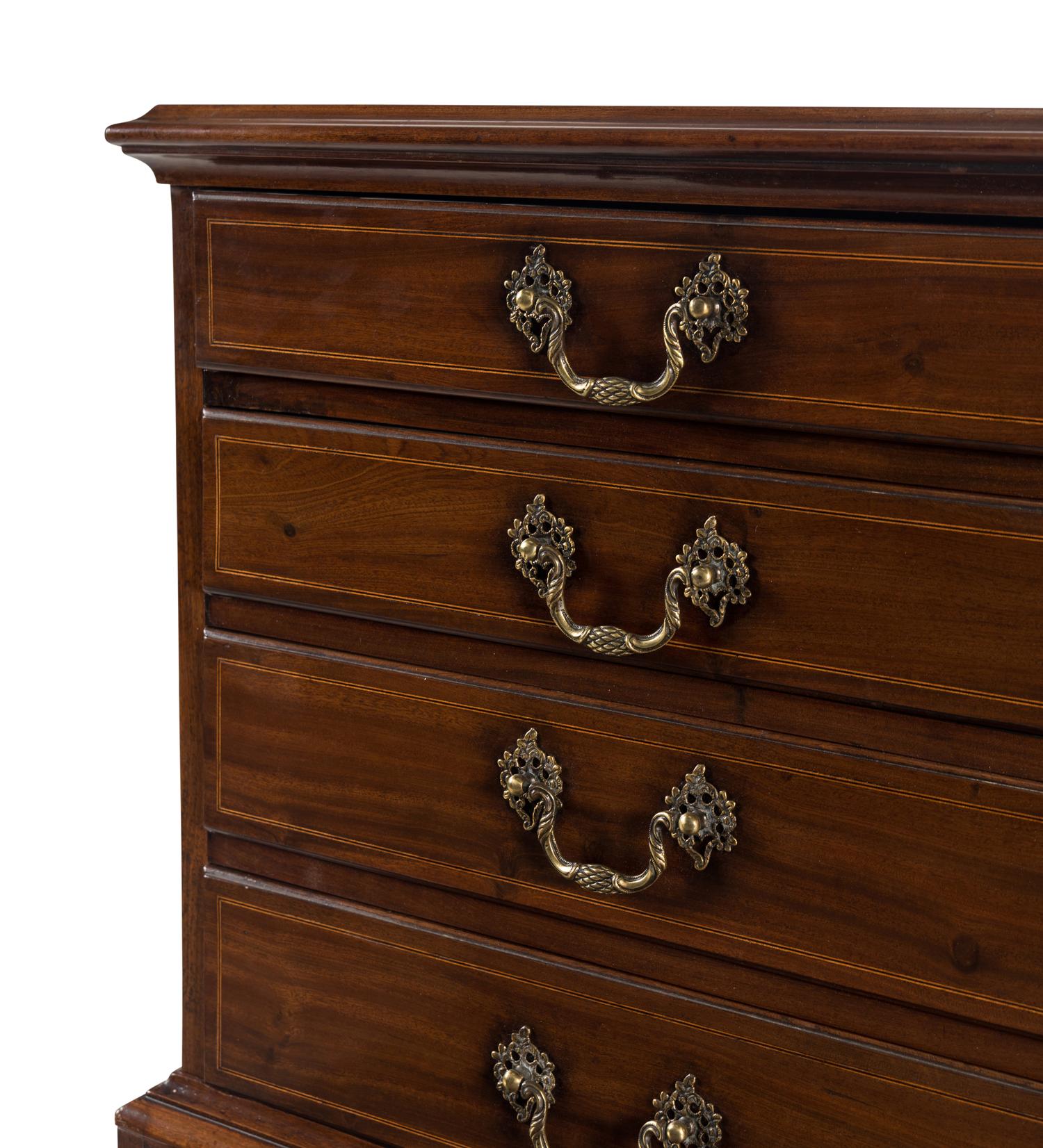 A George II Mahogany Chest on Chest