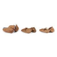 Group of Cheyenne and Delaware Beaded Hide Doll Moccasins