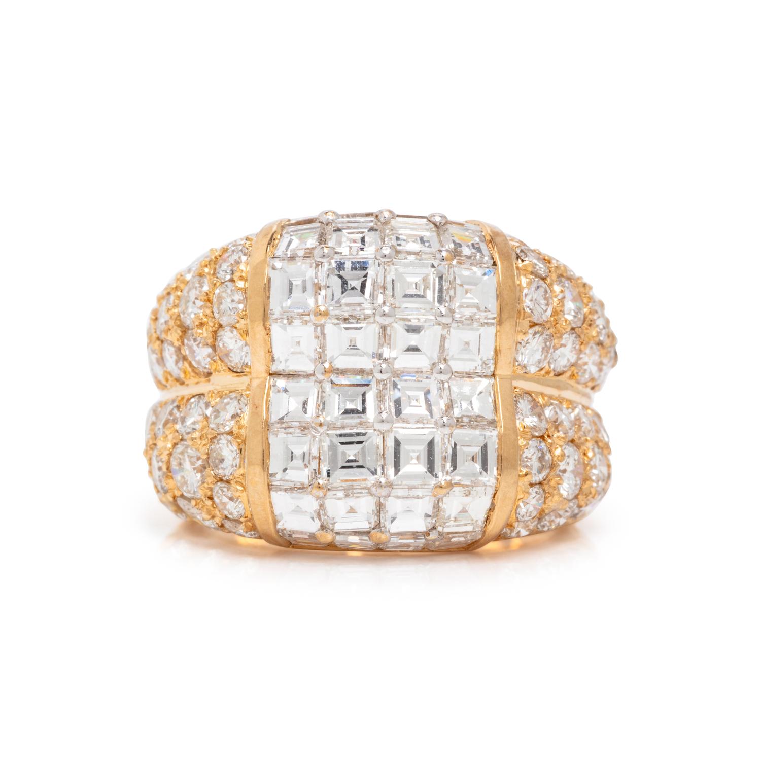 Diamond and Yellow Gold Ring
