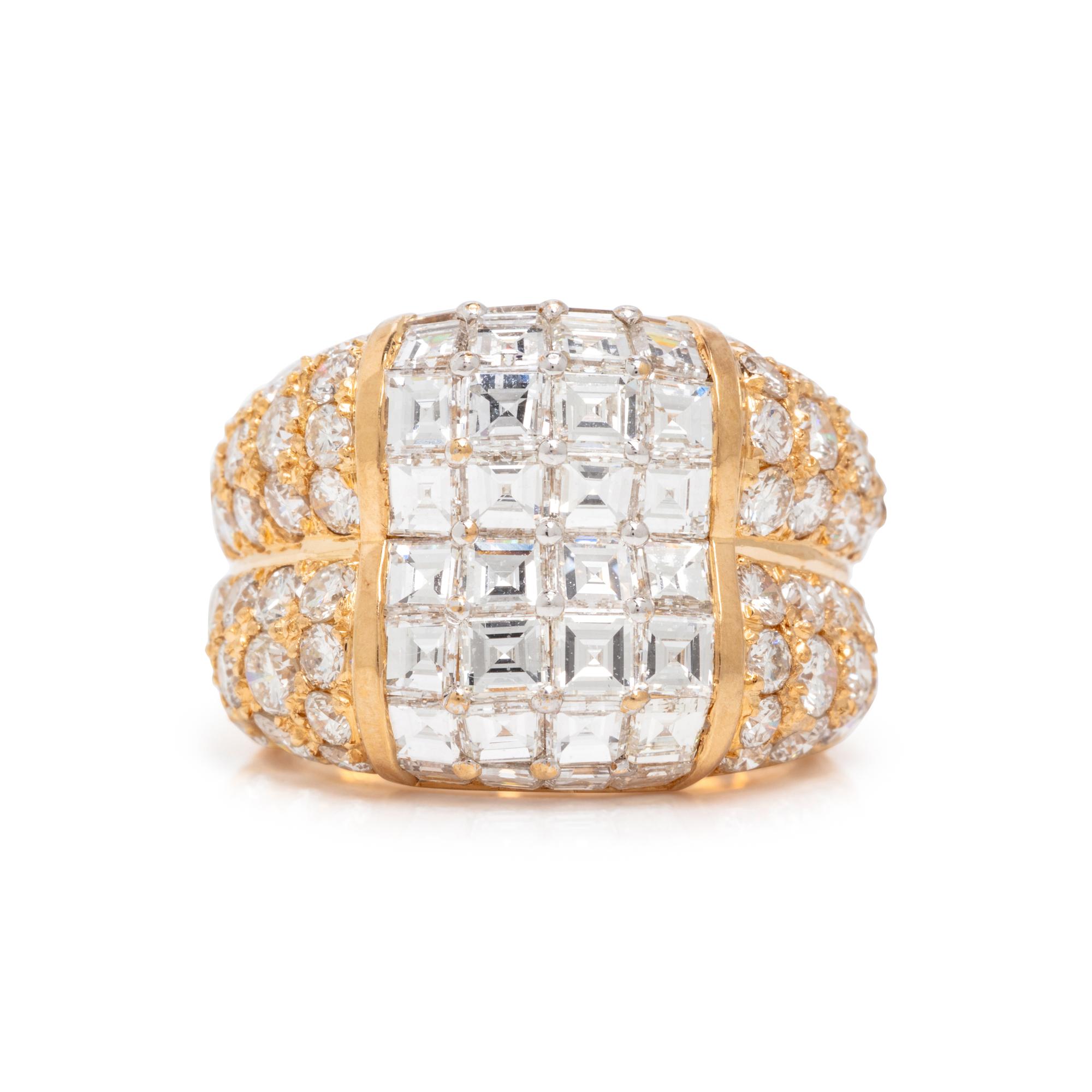 Diamond and Yellow Gold Ring