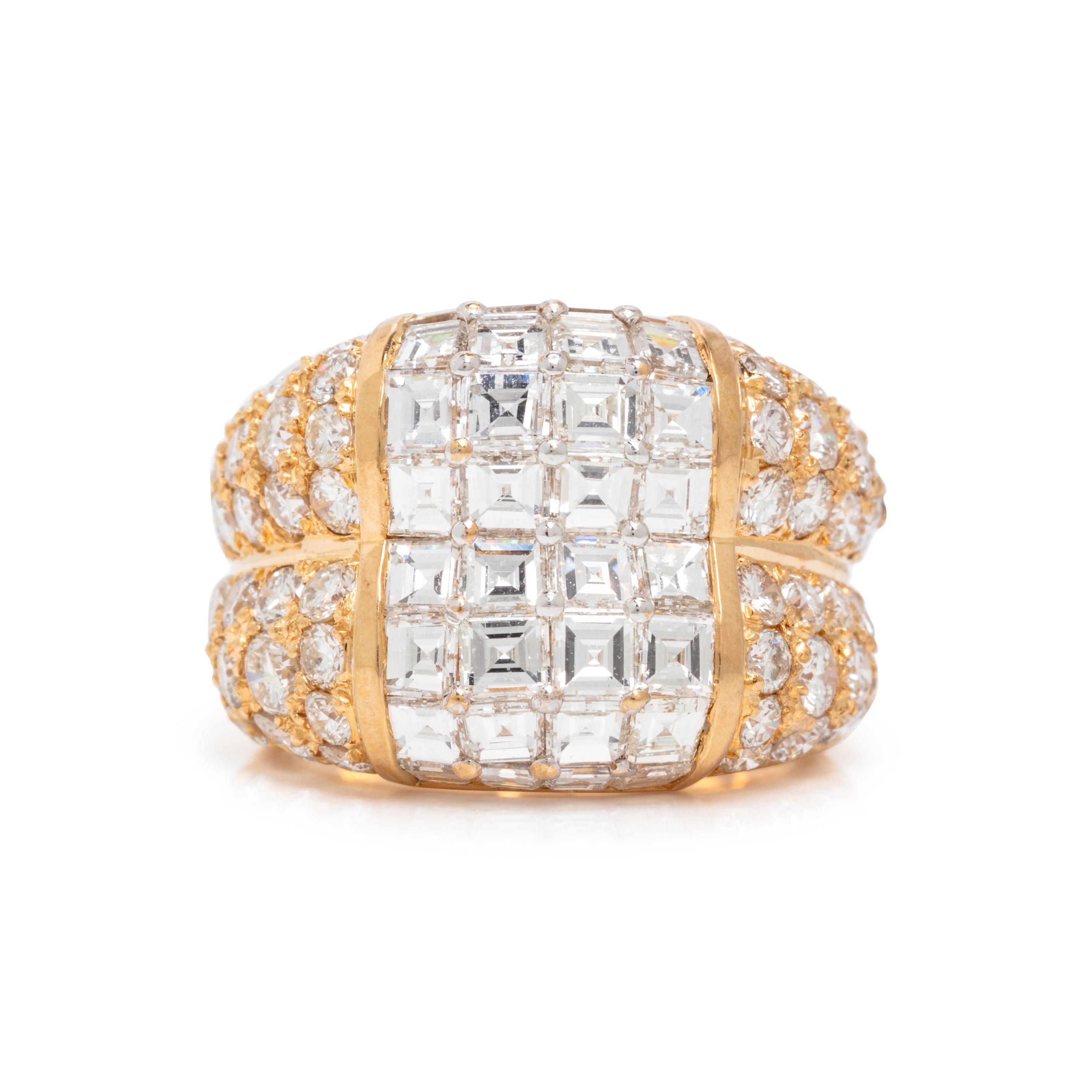 Diamond and Yellow Gold Ring