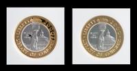 A Pair of United States Mint 2000-W Library of Congress $10 Bi-Metallic Proofs