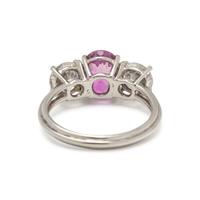 PINK SAPPHIRE AND DIAMOND RING
