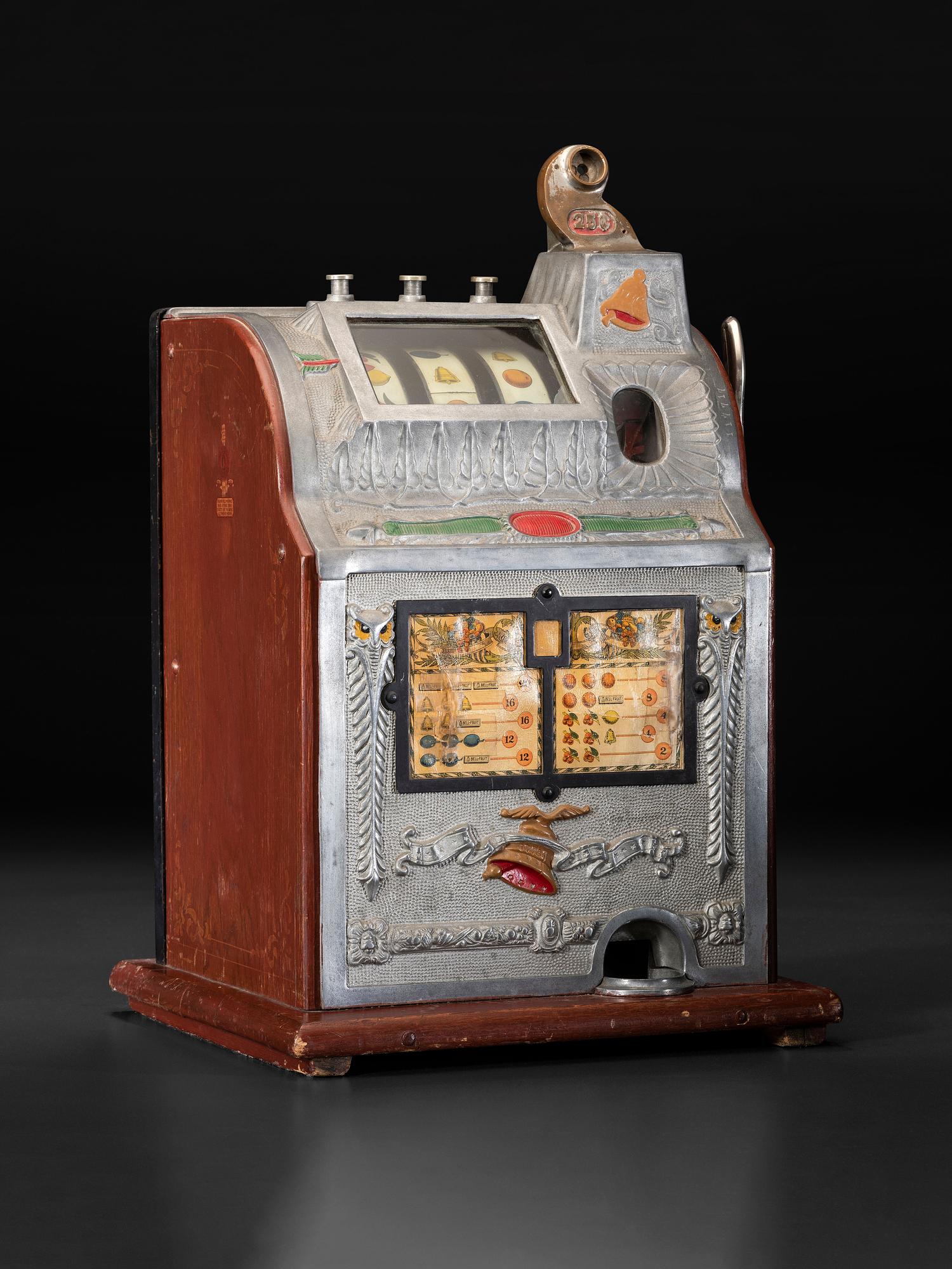 A Mills Novelty Co. ' Operator Bell - Owl Front' 25 Cent Slot Machine