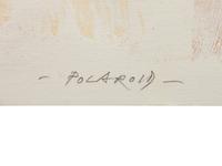 A group of three polaroids ( Untitled (Double Male Portrait) , 1985; Omaggio a Muybridge , 1985; L'uomo con il Petto di Donna , 1985)