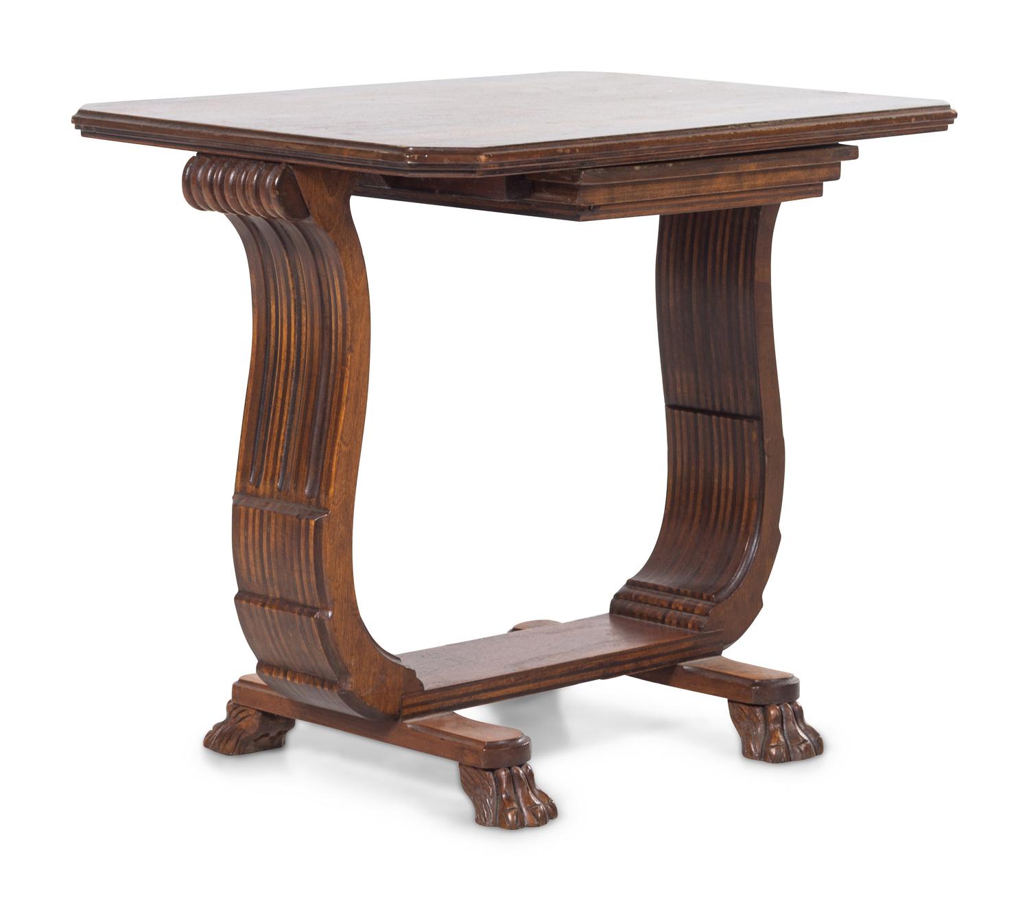 An Art Deco Walnut Table