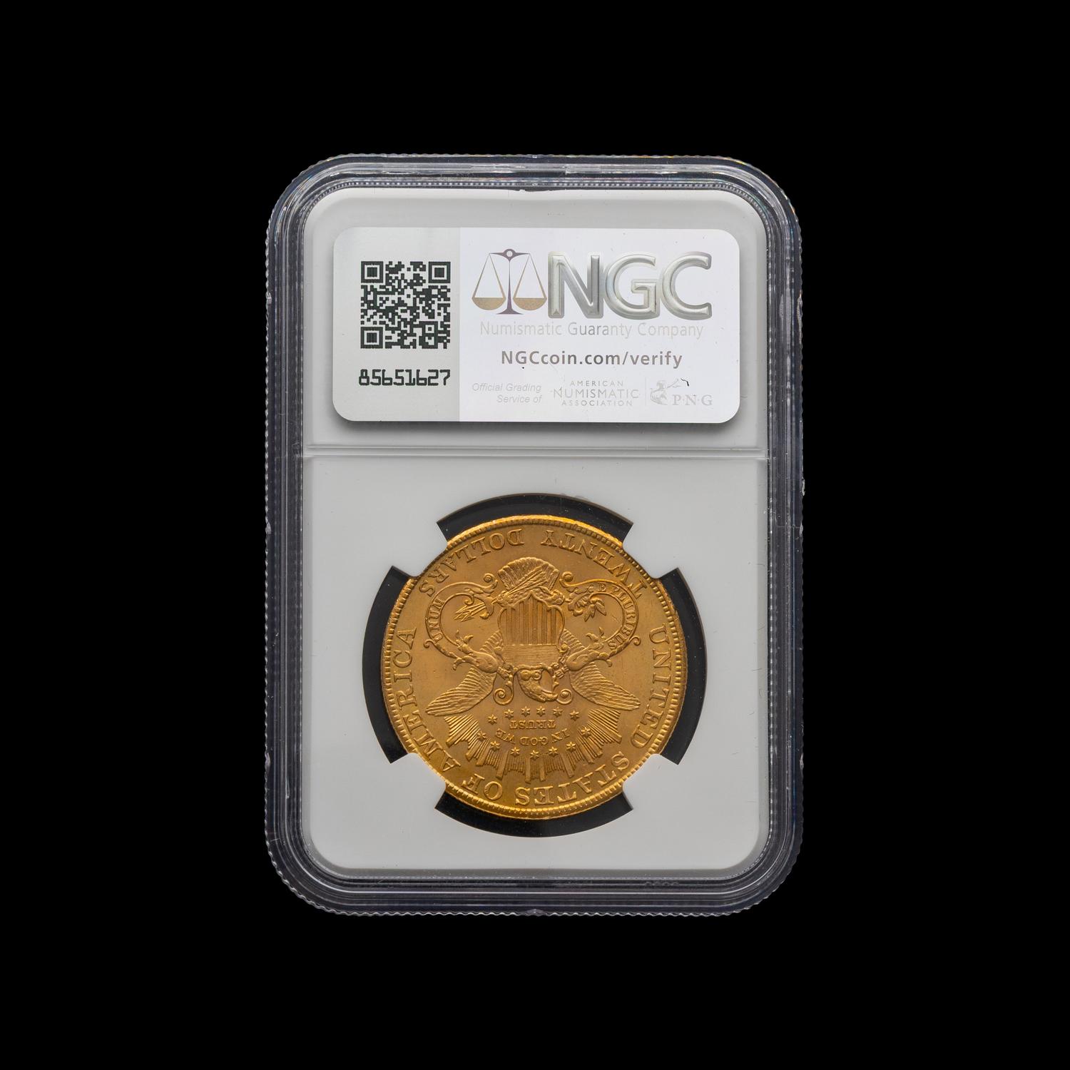 A 1907 Liberty Head $20 Gold Coin [NGC MS66; Top Pop]