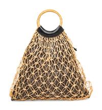 FENDI, MONOGRAM TOTE WITH KNOTTED TWINE