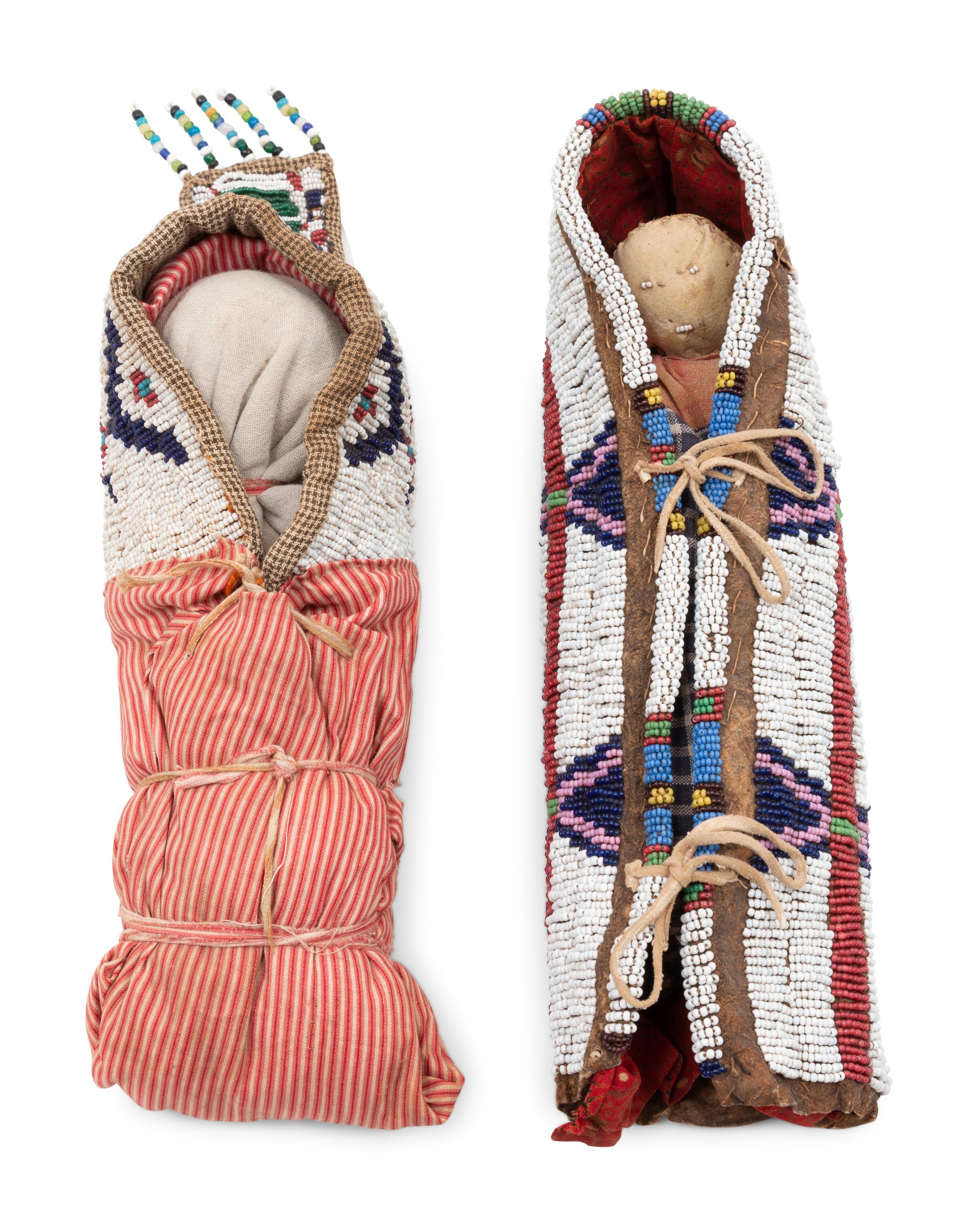 Sioux and Cheyenne Beaded Toy Cradles