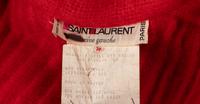 Saint Laurent Rive Gauche Red Coat, 1970-1980s