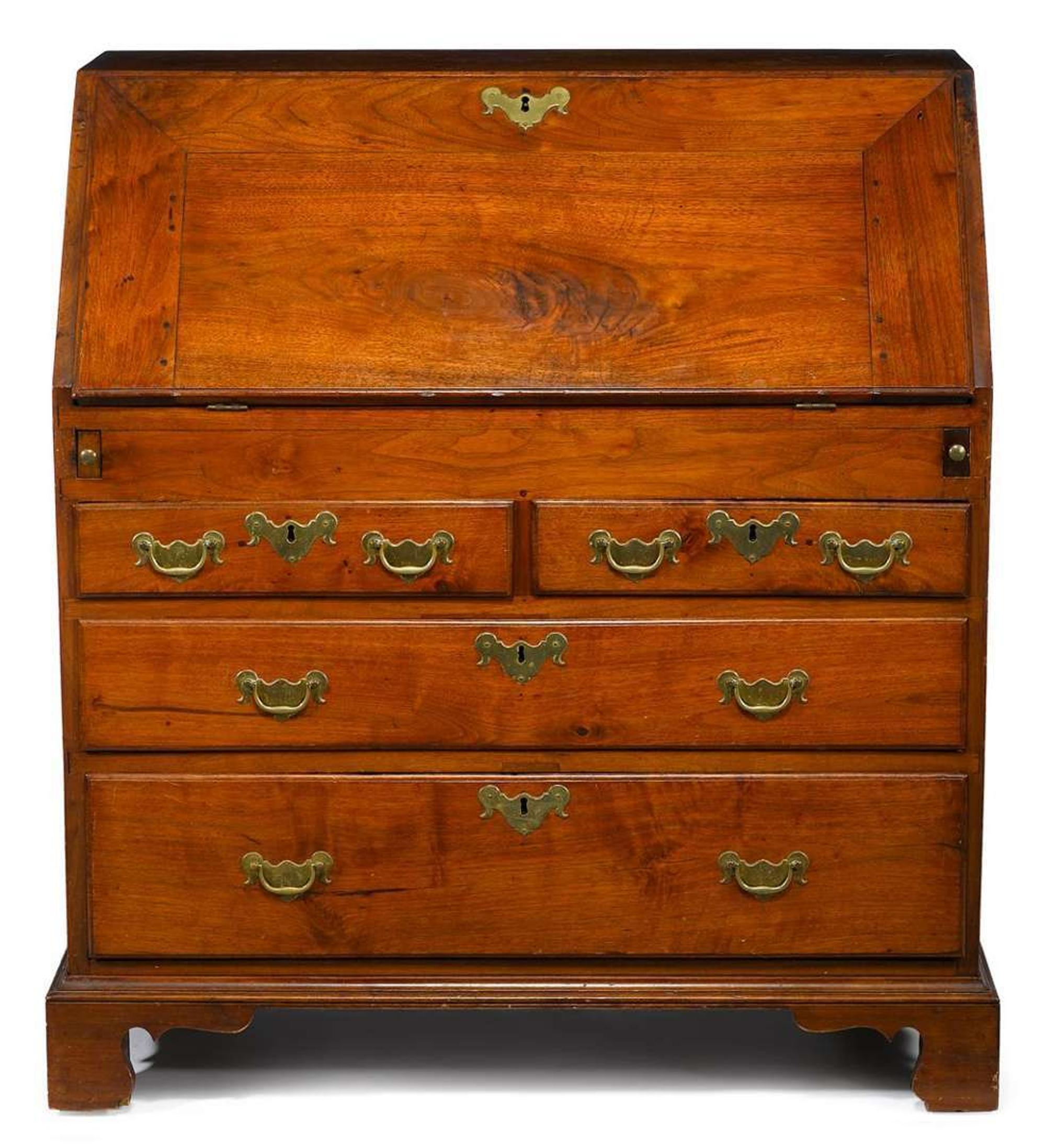 Chippendale walnut slant front desk late 18th century