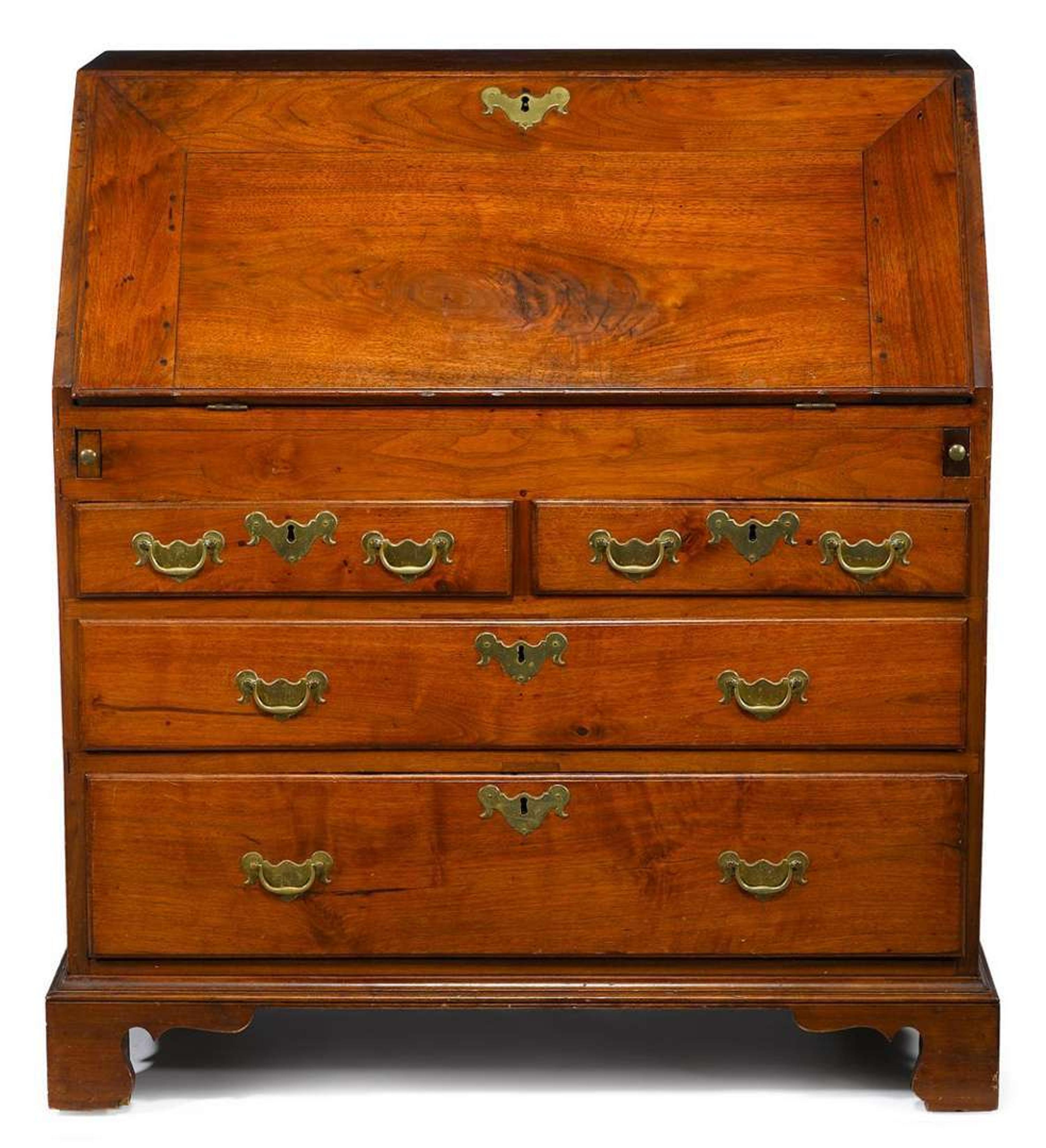 Chippendale walnut slant front desk late 18th century