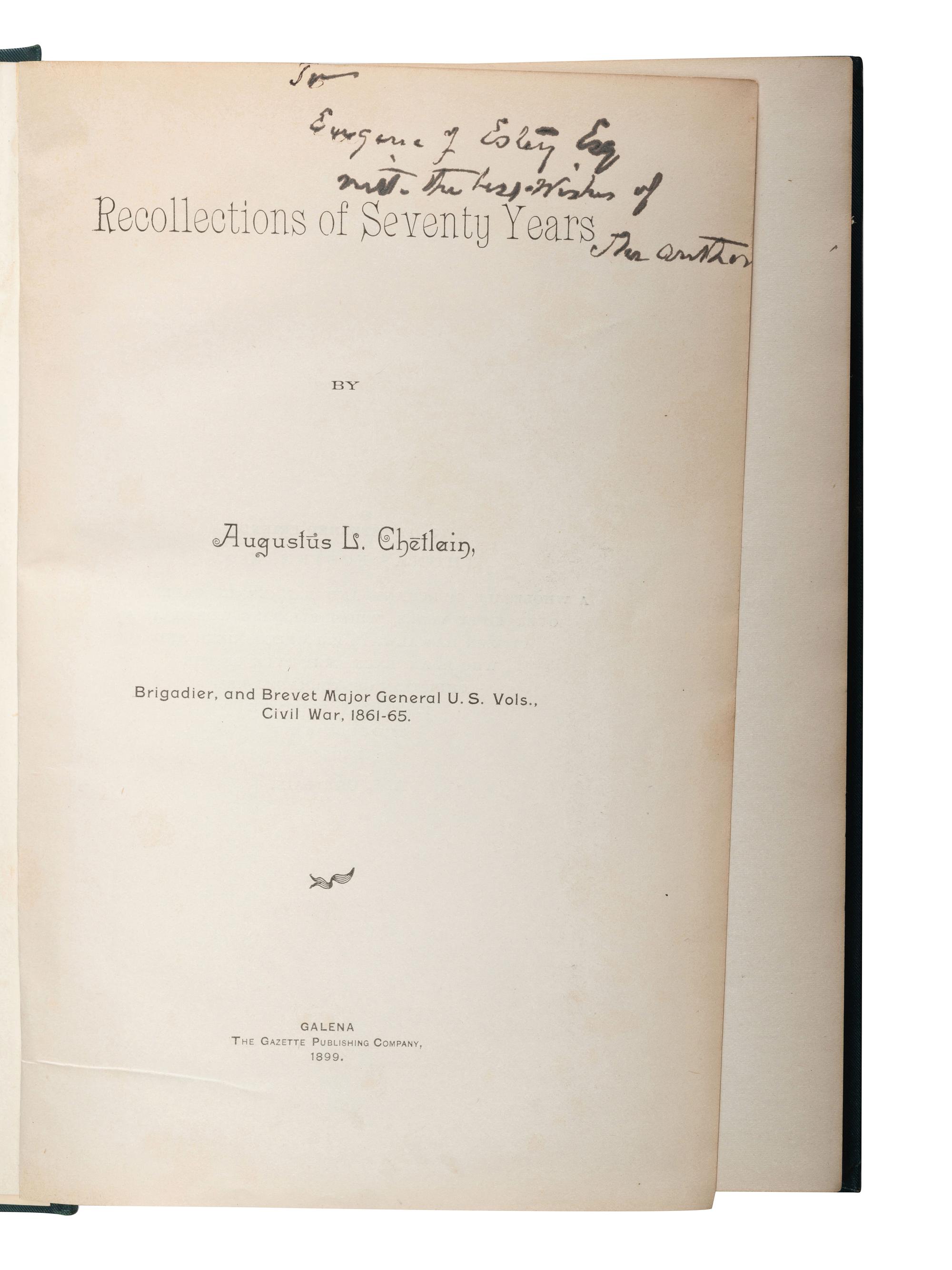 [CIVIL WAR - SOLDIERS' NARRATIVES]. A collection of soldiers' narratives and memoirs, comprising: