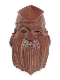 12 Japanese Wood Theater Masks