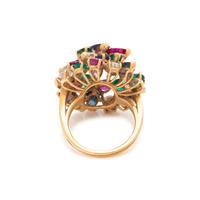 DIAMOND AND MULTIGEM CLUSTER RING