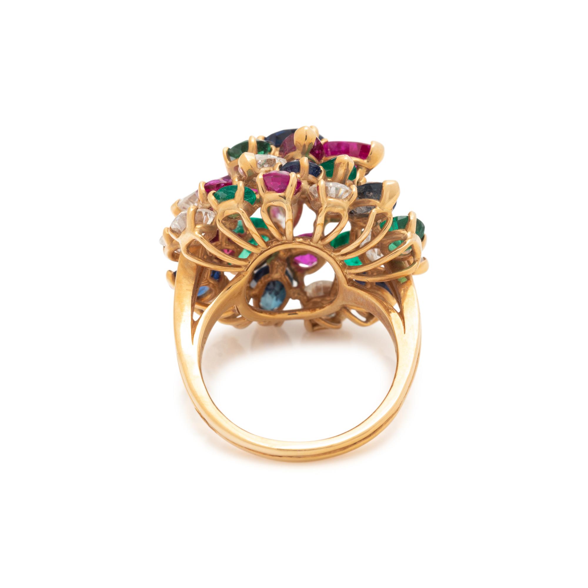 DIAMOND AND MULTIGEM CLUSTER RING
