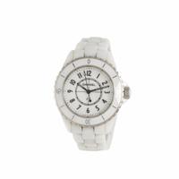 Chanel, White Ceramic 'J12' Watch, with Box