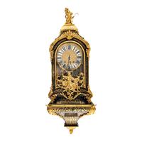 A Louis XV Gilt Bronze Mounted Boulle Marquetry Bracket Clock