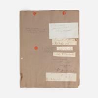 [Presidential] Washington, George, and Marquis de Lafayette Group of 2 Cut Signatures
