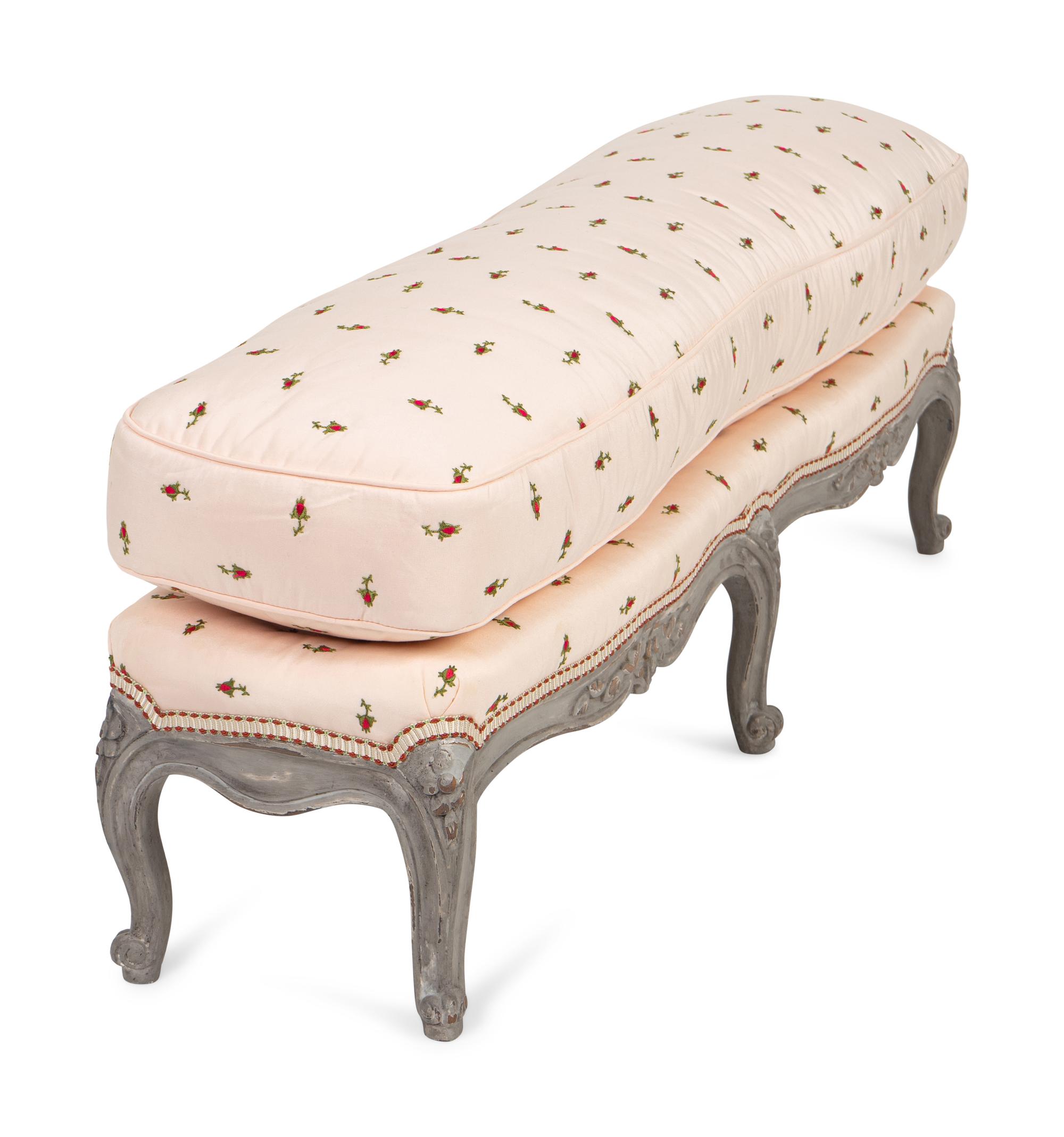 A Louis XV Grey-Painted Tabouret — THIRD QUARTER 18TH CENTURY