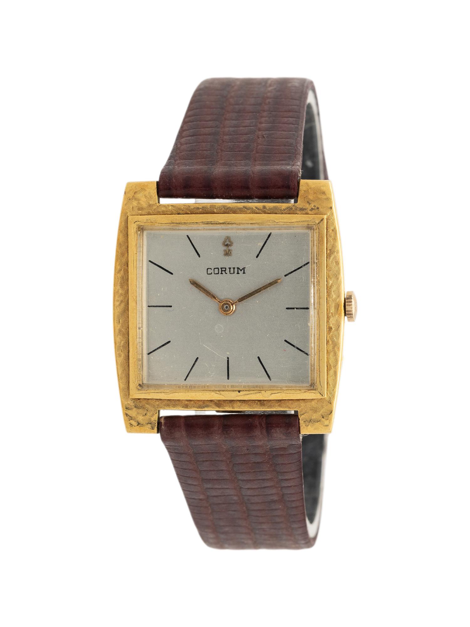 CORUM, YELLOW GOLD WATCH