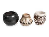 Hopi and San Ildefonso Miniature Pottery