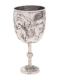 A Chinese Export Silver Goblet