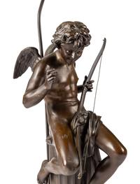 A French Bronze Figure Mounted as a Lamp